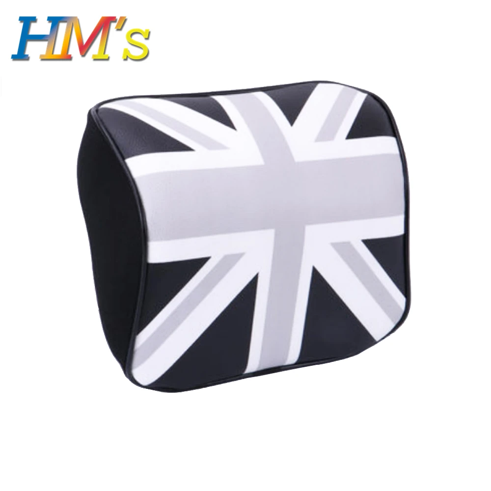Подушка для шеи, подголовник для Mini Cooper R56 F56 F60 F55 для Mini Clubman F54 R55, подушка для автокресла Mini Countryman R60 F60 - Название цвета: Headrest Grey Jack