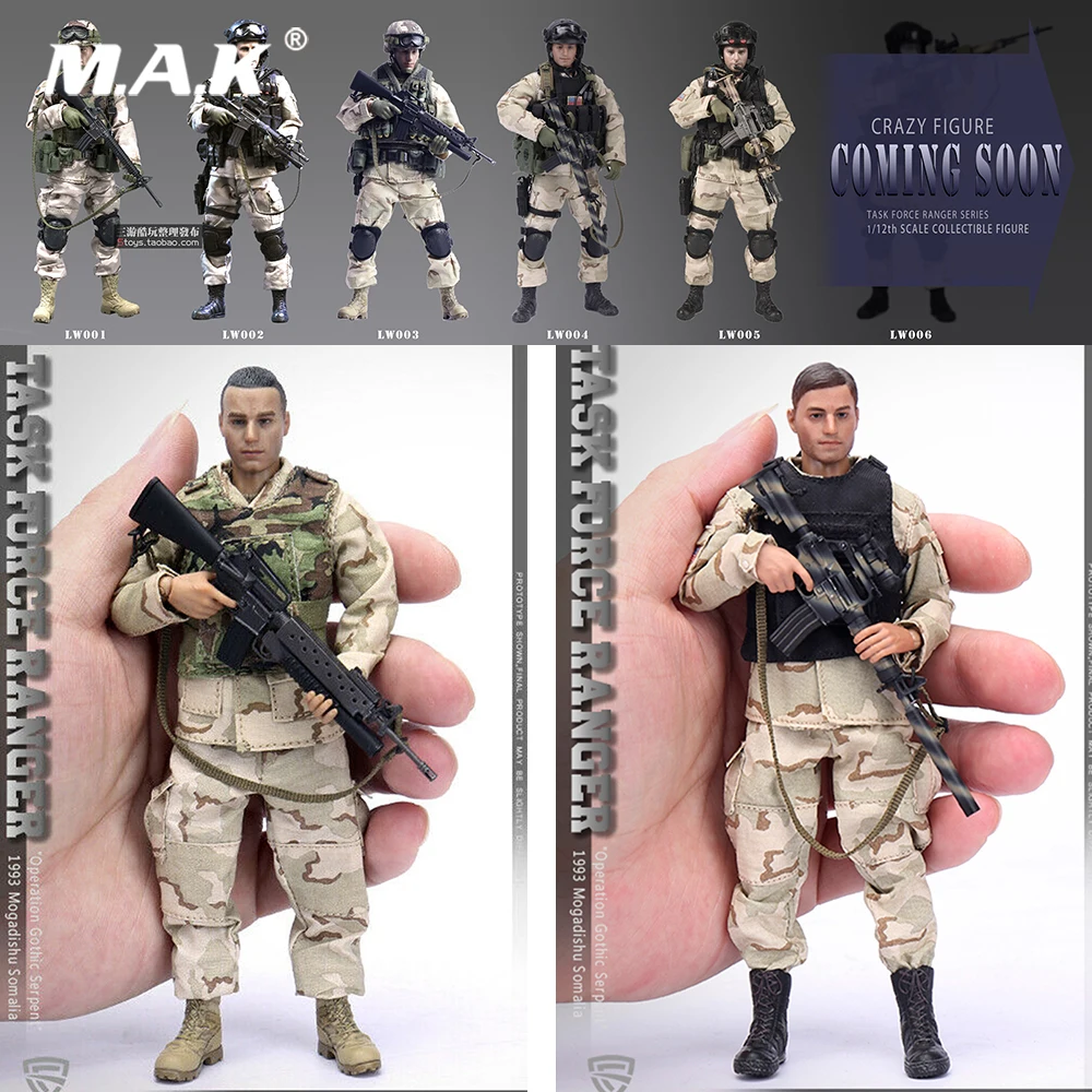 1//12 Scale Toy Delta Force Team Black Pro-Tec Helmet