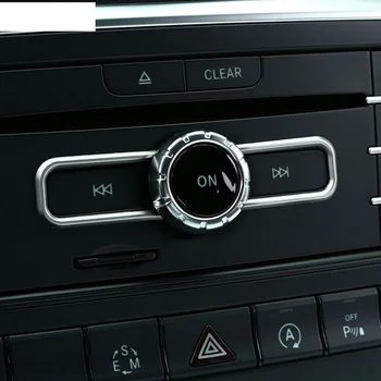 

ABS Chrome CD Switch 2pcs Sequin Trim Decoration Trim For Mercedes Benz CLA GLA B Class Practical Stylish