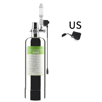 

Aquarium DIY CO2 Generator System Stainless Steel Bottle Tools Pressure Gauge 37MF