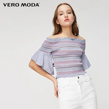 

Vero Moda Women's Slim Fit Elasticized Boat Neck Elbow Sleeves Tops | 31926X510