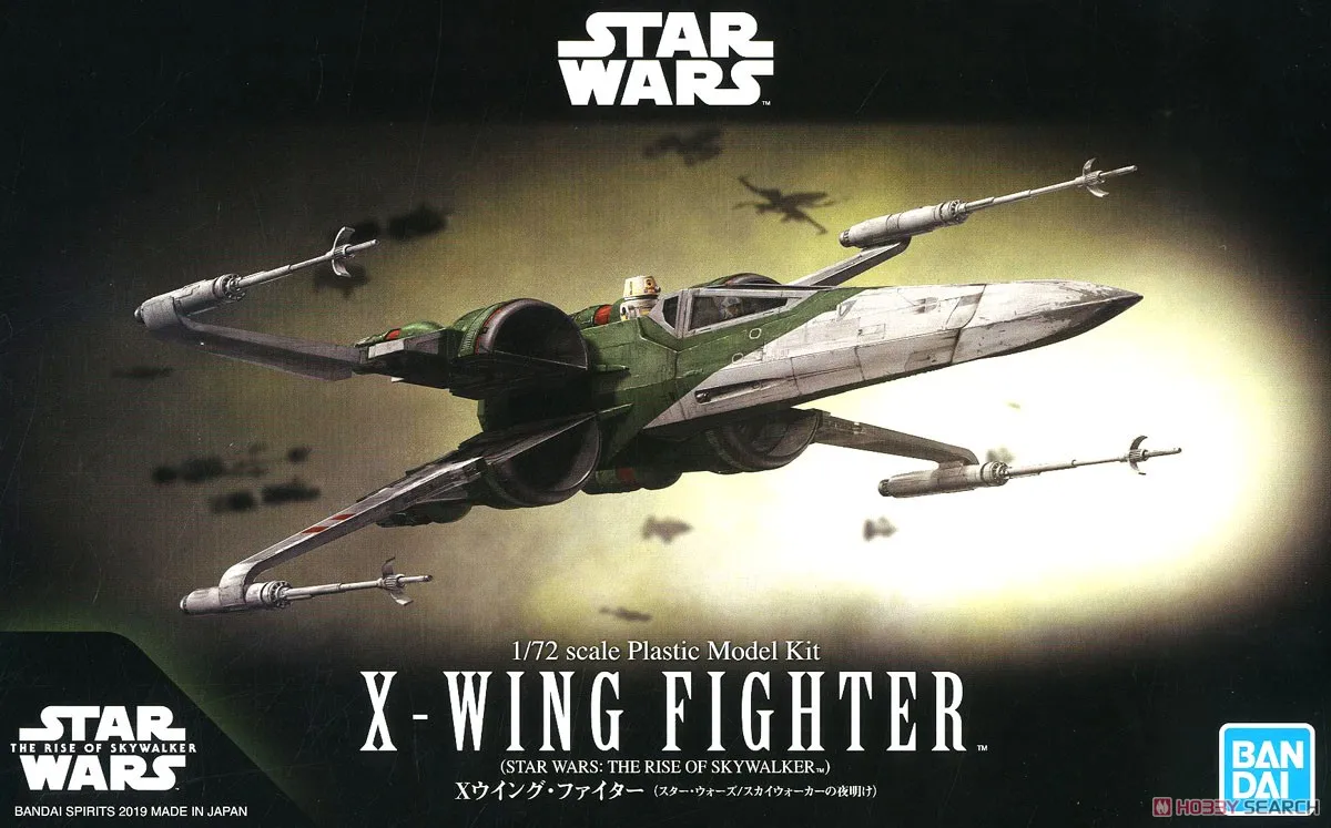 Оригинальный Строительный набор BANDIA Star Wars 1/72 масштабе X Wing Fighter фигурка игрушки