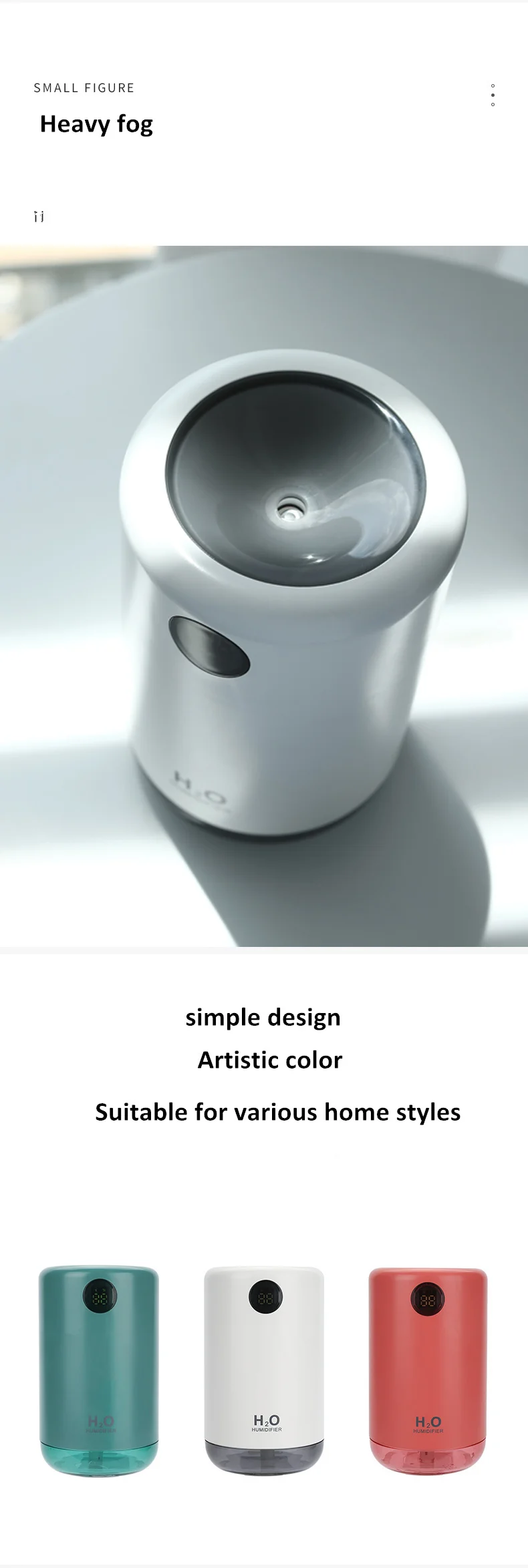 portátil com aroma, difusor de névoa, bateria