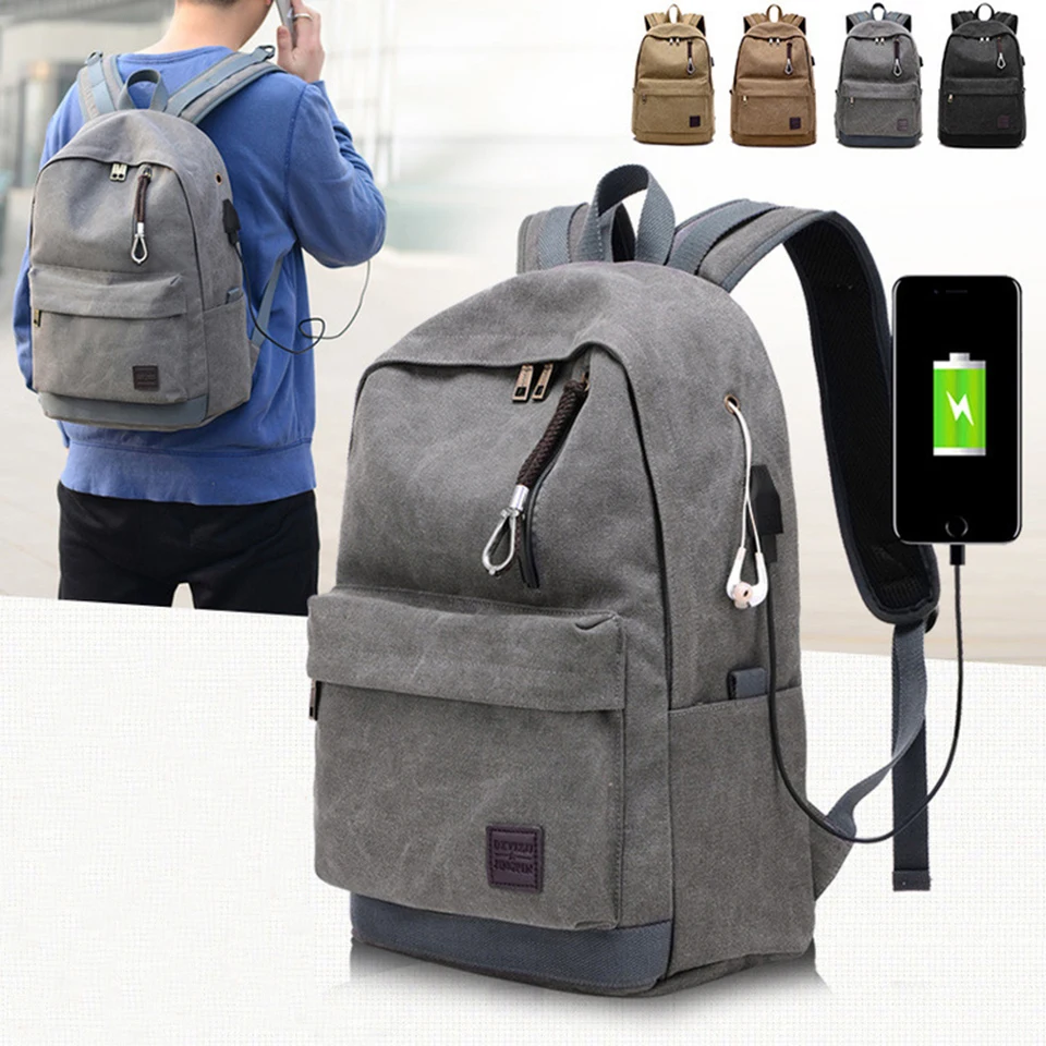 

School Backpack University Bagpack College Student Study Smart Backpacks Boys Girls Couples Casual Canvas Men Women Daily Bags