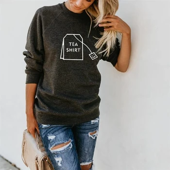 

Hoodies For Women Crew Neck TEA SHIRT Letters Print Kawaii Hoodies Sweatshirts Femmes Corduroy Frauen Cute Girls Buckle Creative