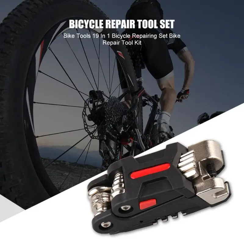 19 в 1 велосипедный ключ Отвертка Набор Открытый MTB велосипед ремонт мульти инструменты