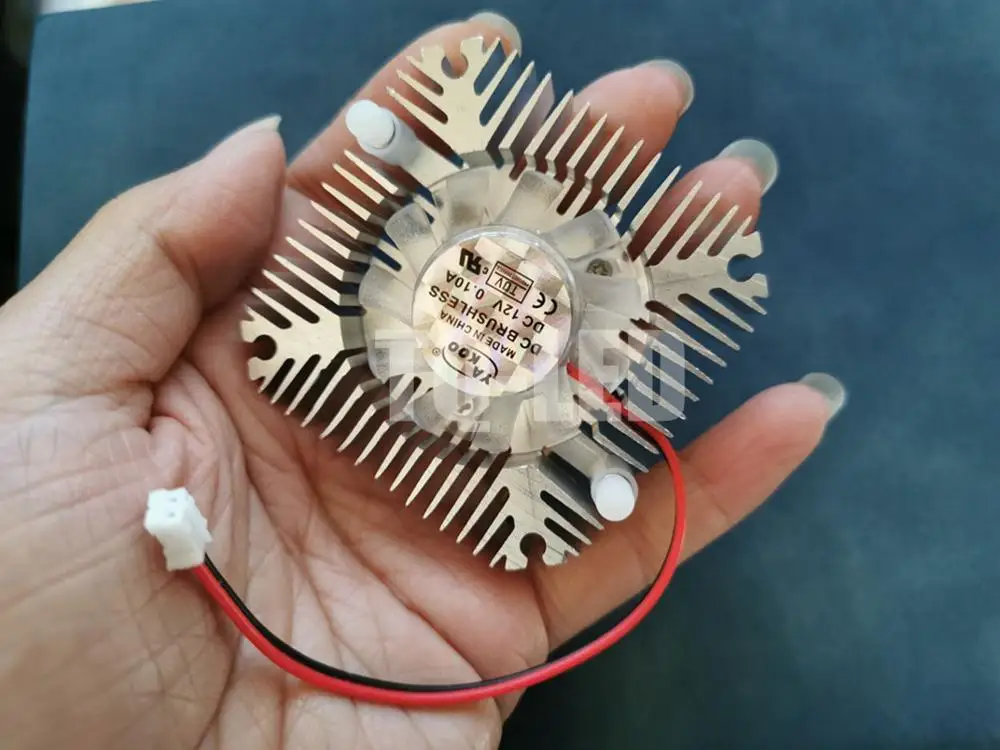 12V 3W 5W 10W 20W High Power Led Aluminum Heatsink Raditor with Fan Hole Distance 55mm