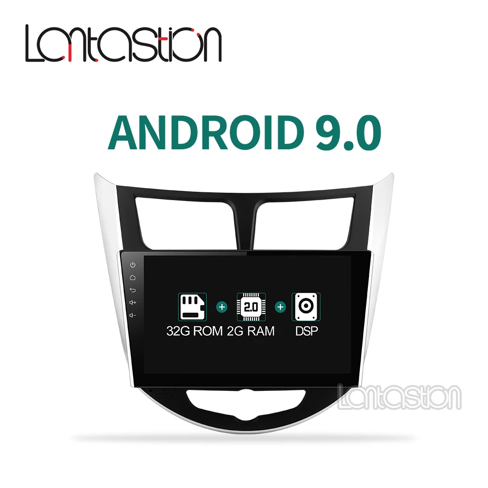 PX30 32G Android 9 0 автомобильный dvd gps плеер для hyundai Solaris Verna Accent головной убор радио