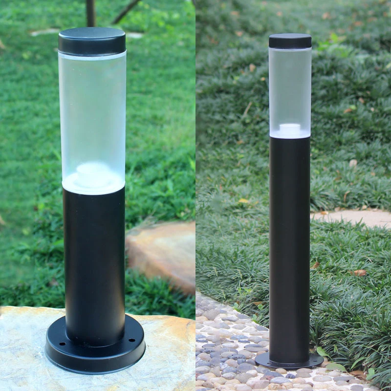 Waterproof IP55 LED Outdoor Lawn Lamp 110V 220V Stainless steel Garden lights Courtyard Lights Landscape Lamp With E27 Base