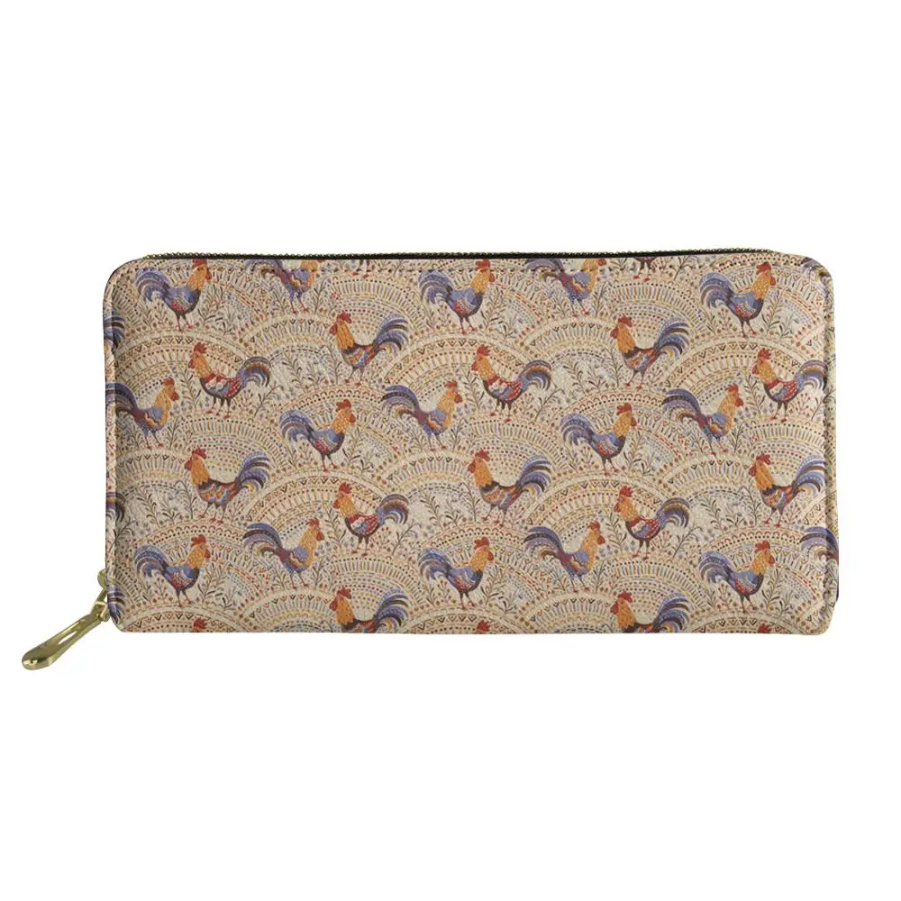 Женские Длинные кошельки Porte Feuille Femme кошелек из искусственной кожи с принтом
