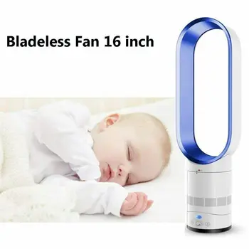 

16 Inches No-blade Fan Super Quiet Bladeless Floor-standing Fan Low Noise Air Purifing Romote Controled Electric Fan