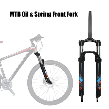

26" / 27.5'' / 29'' Mountain Bike Oil/Spring Front Fork Ultra-light Cycling Bike Disc Brake Hard Front Fork Bicycle Accessories