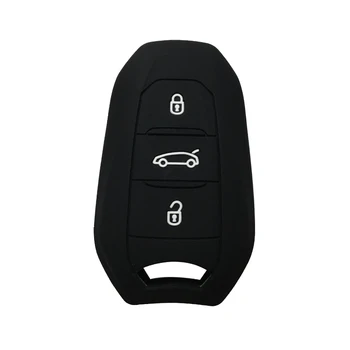 

Key Cover Cap For Peugeot 407 308S 508 5008 2008 3008 4008 408 308 Silica Gel Case Car Key Cover Holder Set Skin Shell
