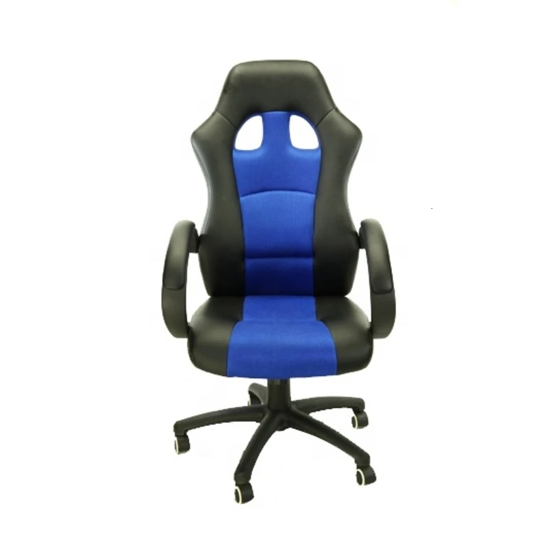 

Blue adults gaming chair desk chair executive ergonomic swivel headrest lumbar support armrest rocker racing