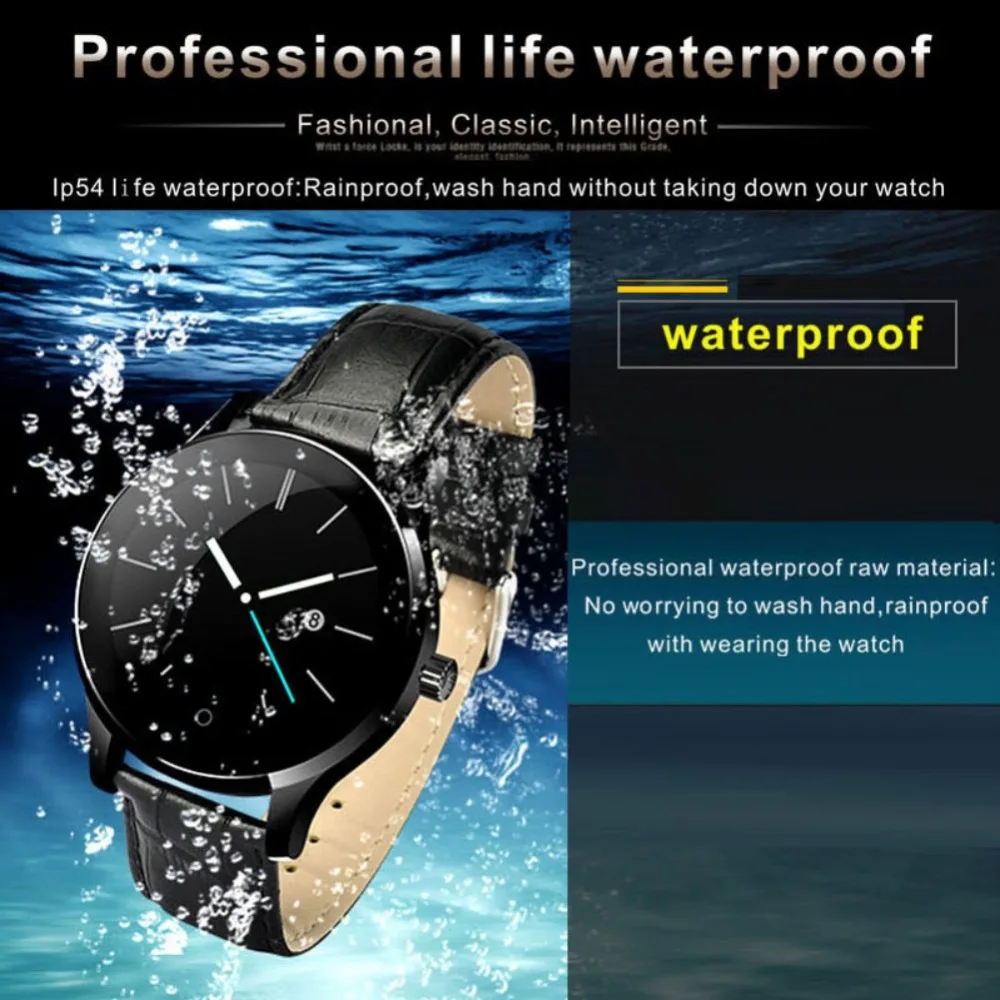 EDAL K88H Original Android Smart Watch MTK2502C Man Smartwatch 1.22 inch Alarm Clock Wristwatch for Adults New