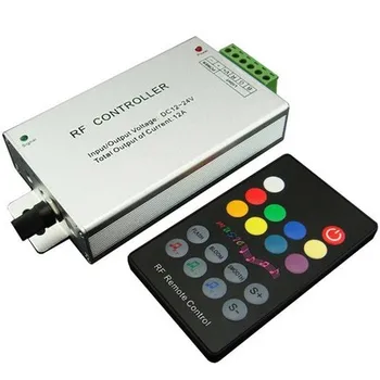 

10pcs DC12V-24V 18 Keys RGB Music LED Controller RF Remote Sound Sensor Voice Audio Control For 3528 5050 RGB LED Strip Light