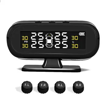 

External Tire Pressure Monitor Universal Solar Tire Pressure Detection Wireless Car Tire Detection Monitor