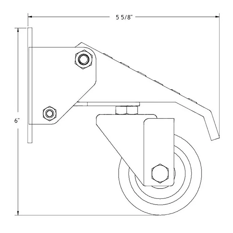 

HOT Worktable Robust Caster Swivel Stepdown Steering Wheel Stable Durable for Heavy Duty Use NDS66