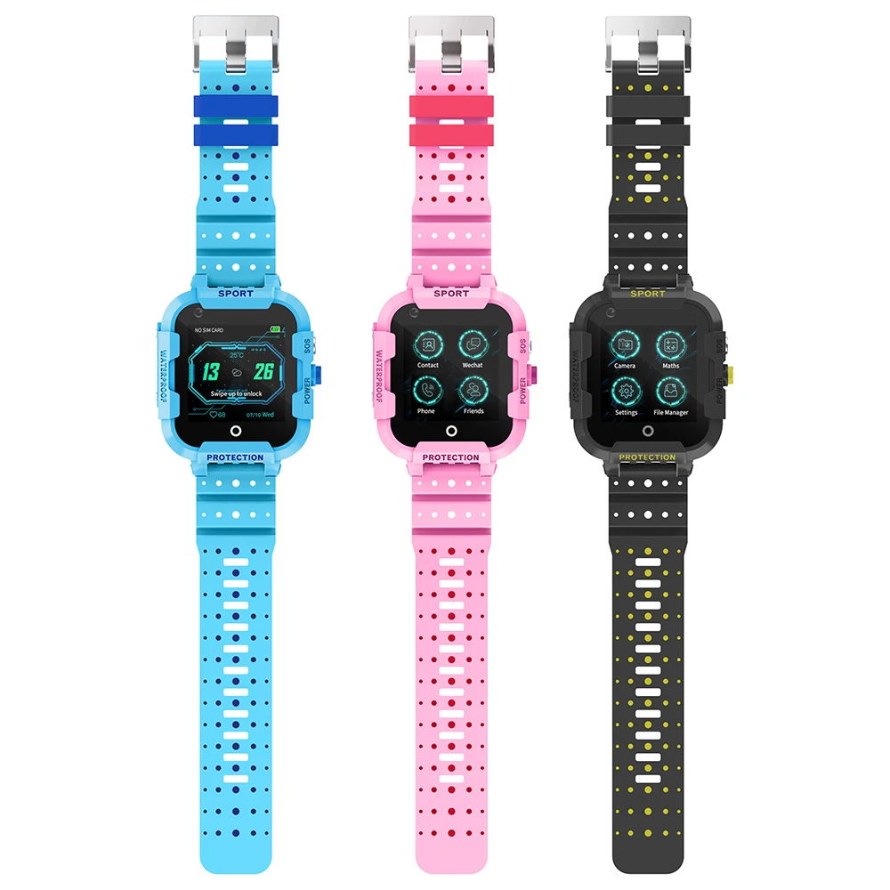  4G sim karte Kinder Smart Uhr GPS Wifi LBS tracker uhr SOS anruf 14 zoll Kamera kinder baby trackin