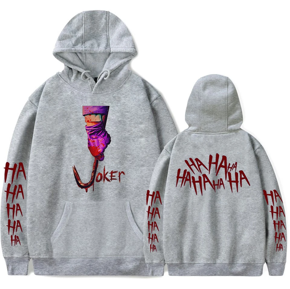 Joker/модные, популярные, подходящие, с капюшоном, комфортный для мальчиков и девочек, для мужчин и женщин, повседневные, Новые пуловеры, Джокер, с капюшоном, Популярные черные толстовки, топы