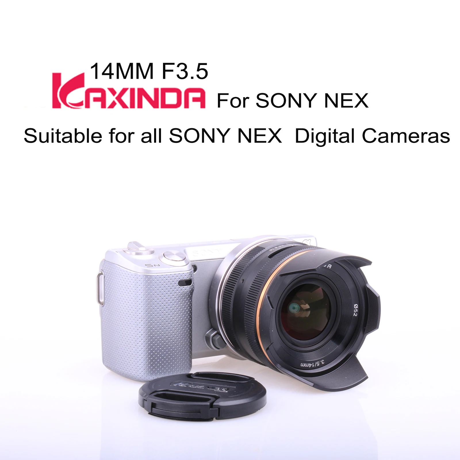 Kaxinda 14 мм f/3,5 широкоугольный ручной объектив для sony A7 A7II A9 NEX7 NEX5 NEX3 беззеркальная камера