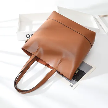 

Tote Bucket Bag Women 2019 New Fashion Leather Women's Single Shoulder Diagonal Handbag