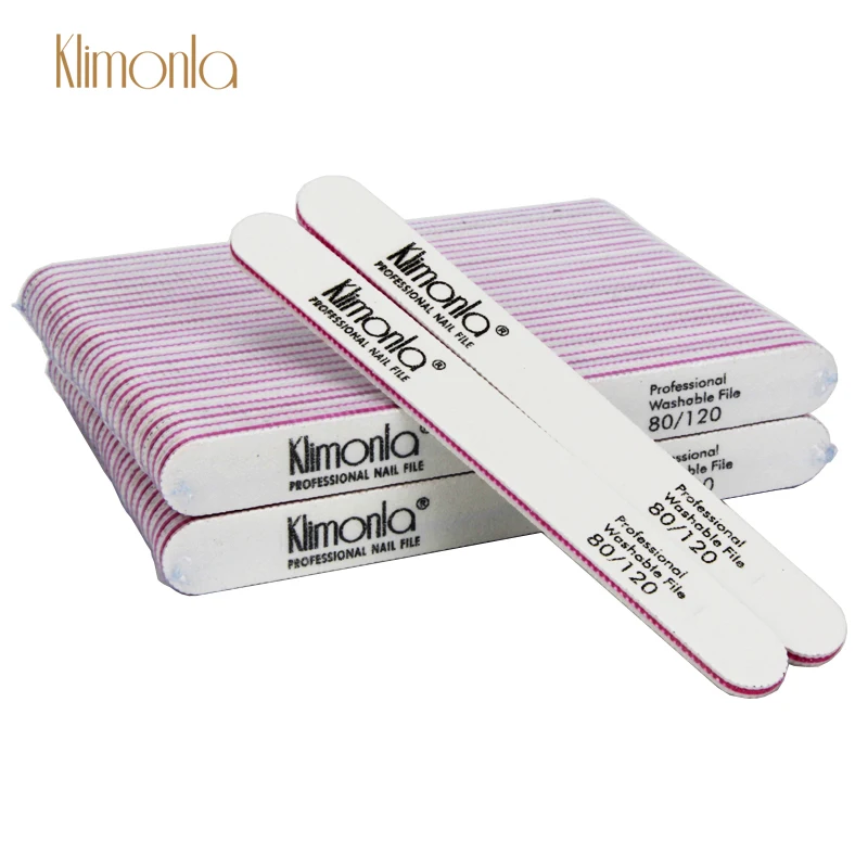 50Pcs/Pack Nail Art Sanding White Nail File 80/120 Grit UV Gel Polish DIY Thick Files For Nail Care Manicure Tools Accessories
