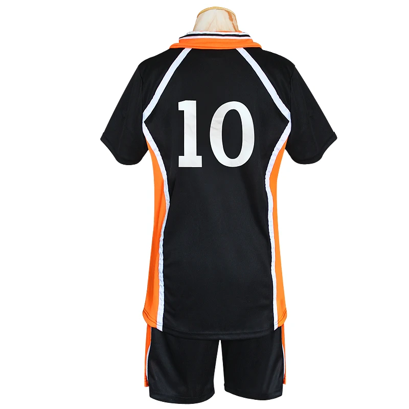 Haikyuu Shoyo Hinata Tobio Kageyama Cosplay Shirt T-Shirt Volley Team Costume Manica Corta Casual Button Down Camicie Unisex Camicetta Top, Nessun numero, XXS