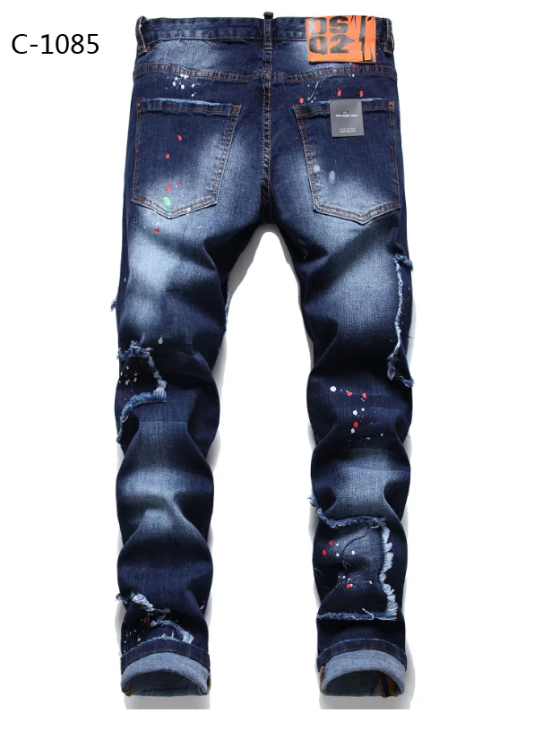 Dsquared2 men's slim fit stretch patch 