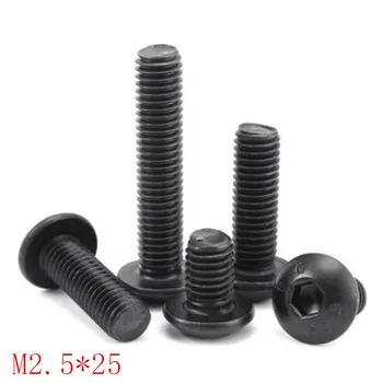 

50pcs Grade10.9 m2.5x30 M2.5*30 iso7380 allen head screw hex socket button head screw