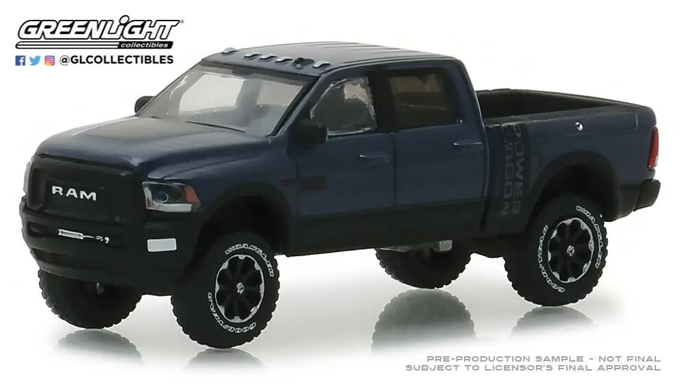 Зеленый свет 1: 64 ram 2500 POWER WAGON Pickup NIP Игрушечная машина из сплава игрушки для детей литой модельный автомобиль подарок на день рождения