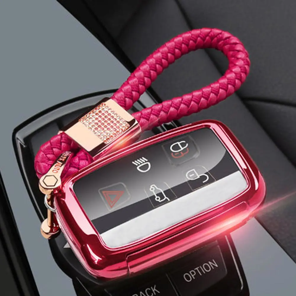Чехол для ключей от автомобиля, чехол для Land Rover A8 A9 Range Rover Sport Evoque freelander 2 1 Key House 5 Button Key holder Prorector - Название цвета: Option 8