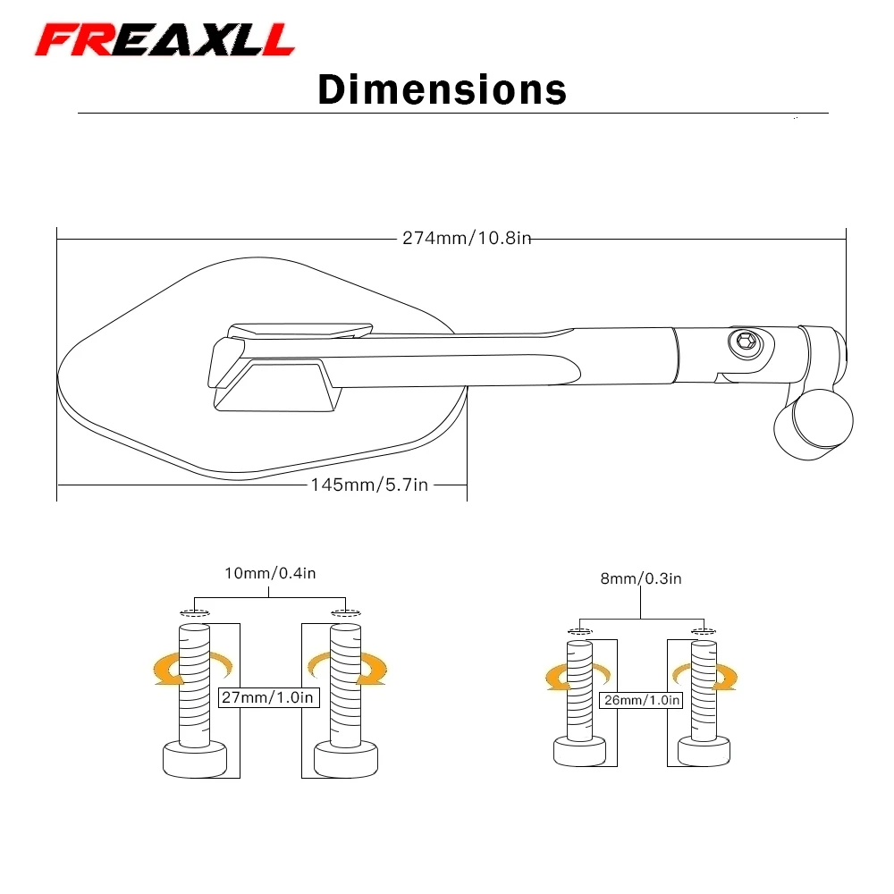 Универсальный 1 пара мотоцикл зеркало боковое зеркало заднего вида аксессуары для мотоциклов HONDA CBR929RR CBR954RR CBR1000RR VTR1000 CBR RR