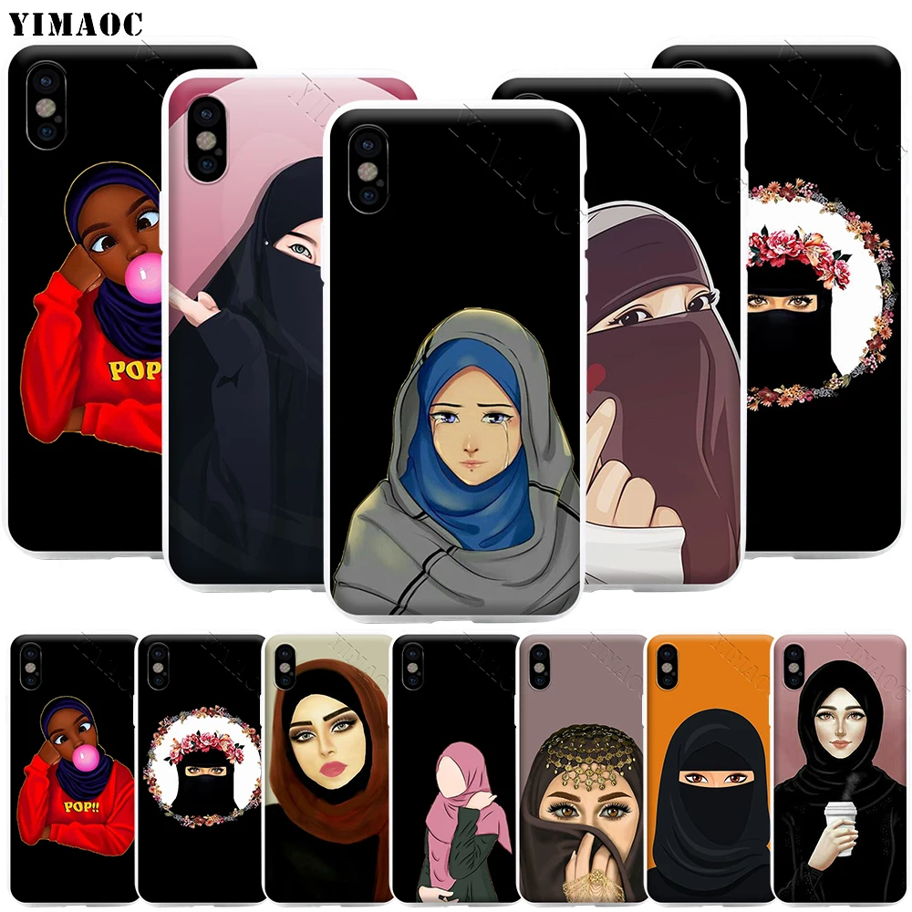 YIMAOC исламский мусульманский хиджаби чехол для телефона iPhone 11 Pro XS X XR Max 8 7 6 6S Plus SE 5S