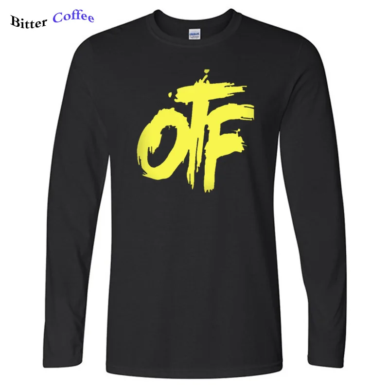 Новая Осенняя футболка Otf Lil Durk OTF, Мужская футболка с буквенным принтом, хлопковая футболка с длинным рукавом, повседневные мужские Забавные футболки размера плюс - Цвет: 3