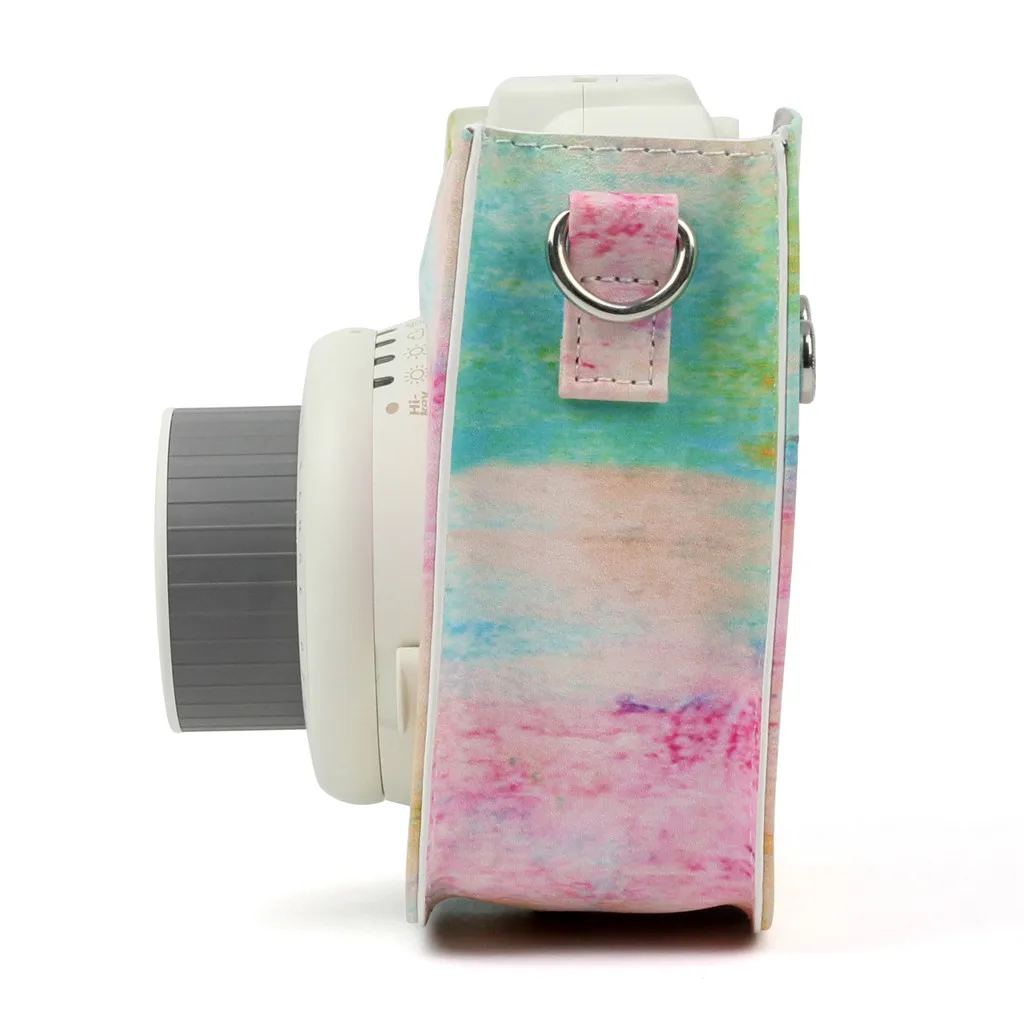 Чехол для Камеры Fujifilm Instax Mini из искусственной кожи с плечевым ремнем для Instax Mini 9 Mini 8 Rainbow Mist Bag Z0815
