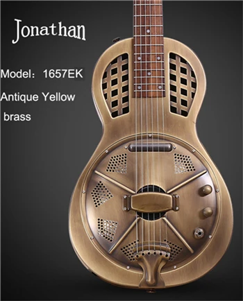 1657EK with pickup Jonathan 16 серия резонатор гитара, resophonic Гитара s, металлический корпус Duolian guiatrs - Цвет: 1657EK with pickup