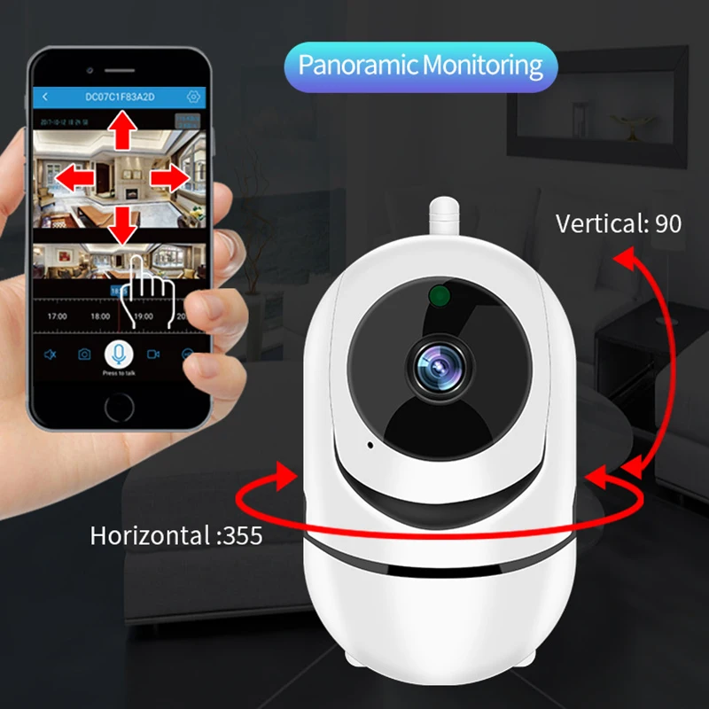 

WIFI Wireless Webcam Intelligent Camera for Home Outdoor Yard High Definition Automatic Rotation NC99