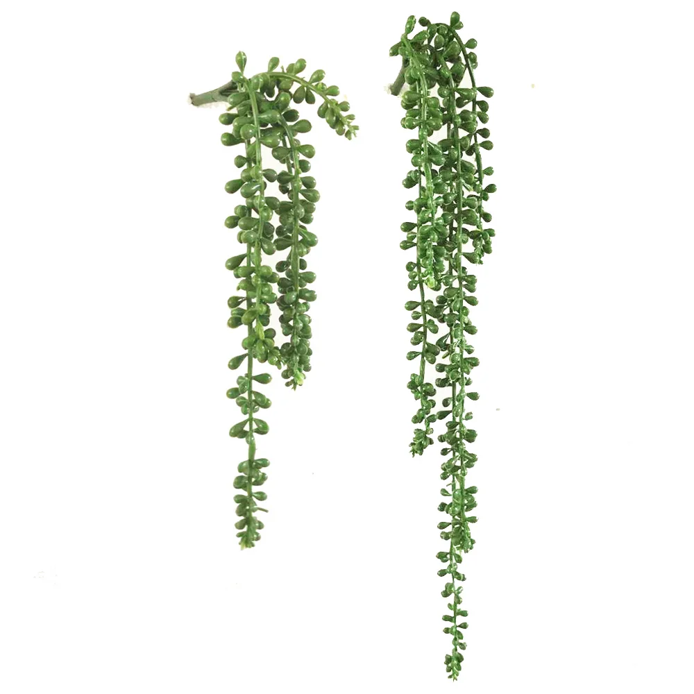 Artificial Hanging String Of Pearls Fake Succulent Plants Garden Flower Vine Lot Home Garden Supplies