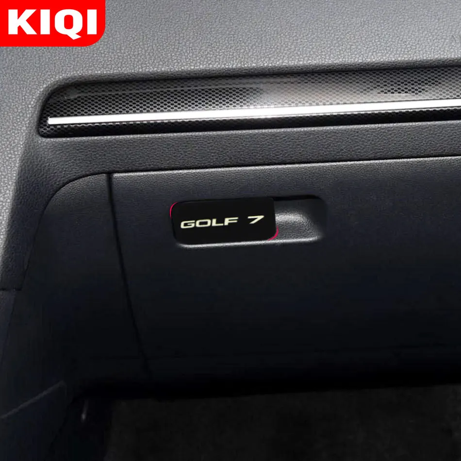 Interior Car Storage Glove Box Handle Cover Trim Sticker Fit for Volkswagen VW Golf 7 Mk7 2012- Accessories