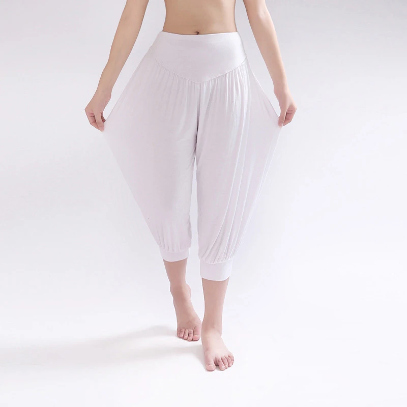XC High Waist Women's Sports Yoga Pants Wide Leg Loose Long Bloomers Trousers Belly Dancing Bloomers Pants Sports Trousers  (4)
