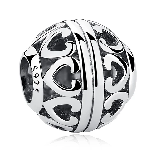 PY1711 ELESHE, браслет Pandora, 925 пробы, серебряный, Круглый, Хрустальный, мир, клевер, цветок, сердце, бусины, сделай сам, ювелирное изделие - Цвет: PY1711