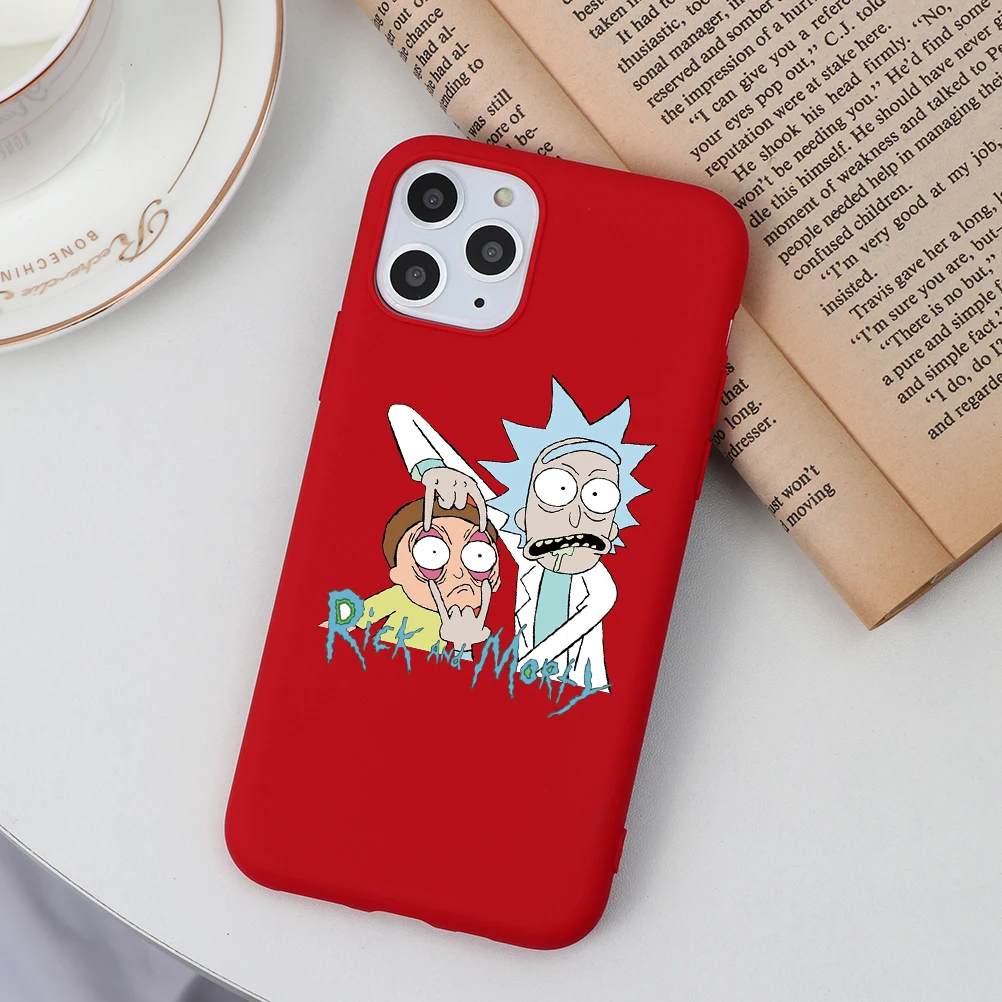 Рик и Морти Забавный мультяшный комикс слова для iphone 11 Pro XS Max XR X мягкий силиконовый матовый чехол для iphone 7 8 6 6S Plus 5 5S - Цвет: Kho-0rsxkouy