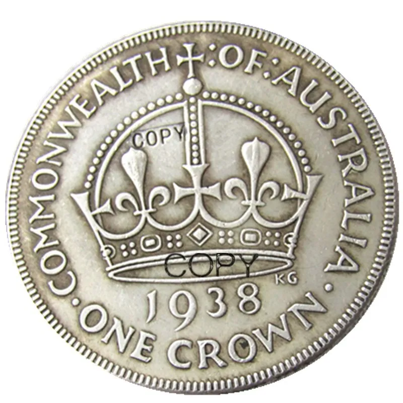 Австралия 1938 посеребренные копии монет