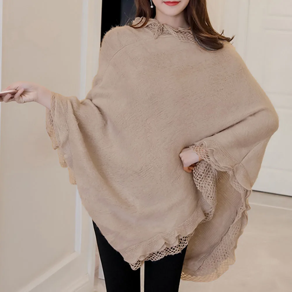 Bohoartist осень зима 2019 женские черные кружевные милые накидки шикарные цыганские