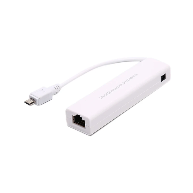 Micro USB к сети LAN Ethernet RJ45 адаптер с 3 портами USB 2,0 концентратор адаптер для ПК Android телефон ноутбук