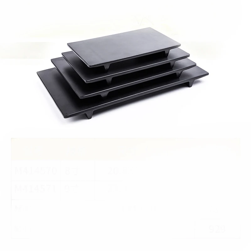 Black Frosted Melamine Japanese Sushi Barbecue Plate Imitation Porcelain Beef Plate Hot Pot Tableware