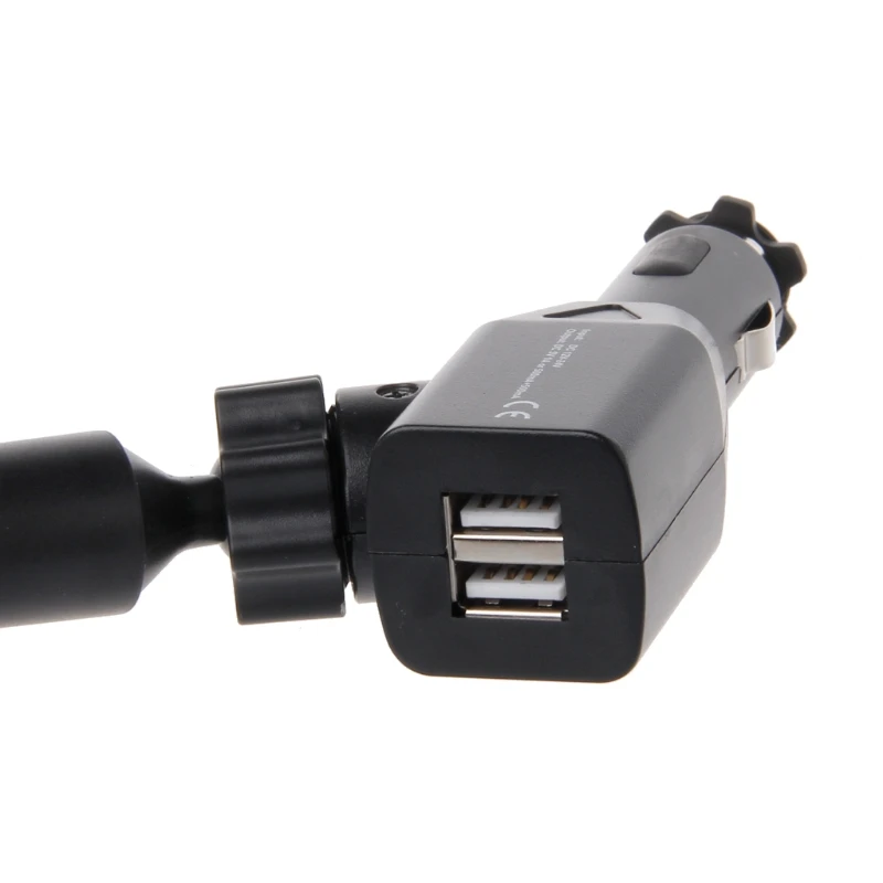 Автомобильный прикуриватель держатель+ 2 USB порта зарядное устройство для телефона D7YA