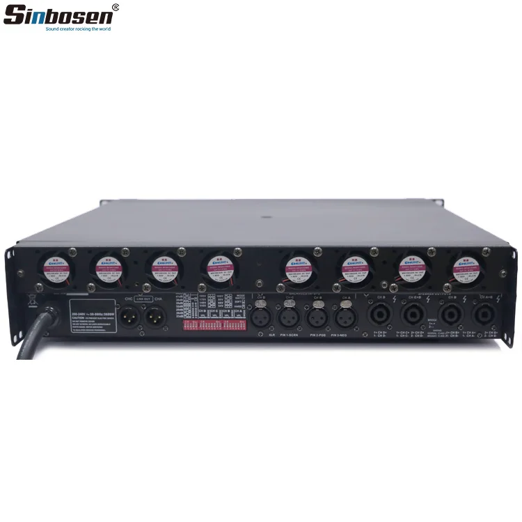 Высокая Мощность усилитель Fp 4400W 2000q трубки стерео аудио DJ сабвуфер PA Динамик 18