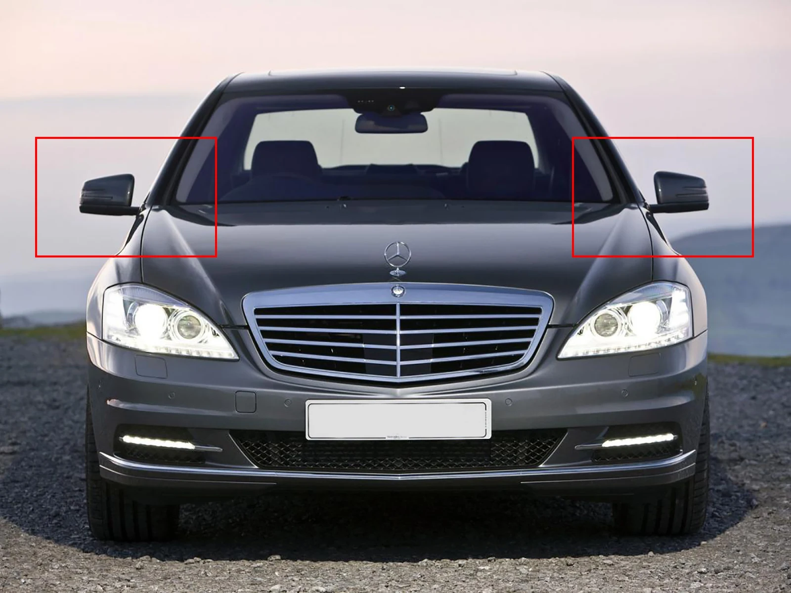 Пара Для Mercedes W204 W212 W221 светодиодный сигнальный светильник с зеркалом крыльев двери